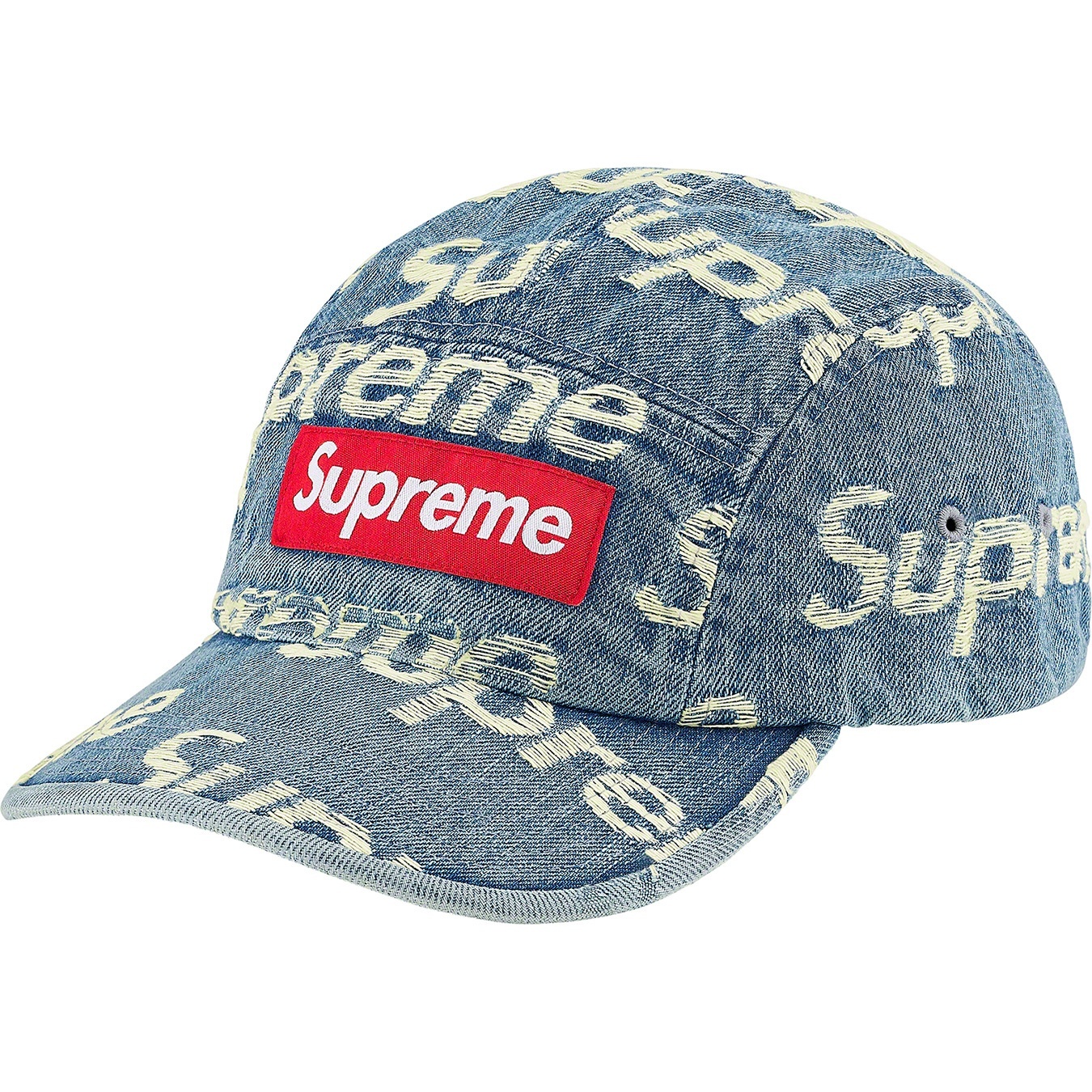Frayed Logos Denim Camp Cap view 2